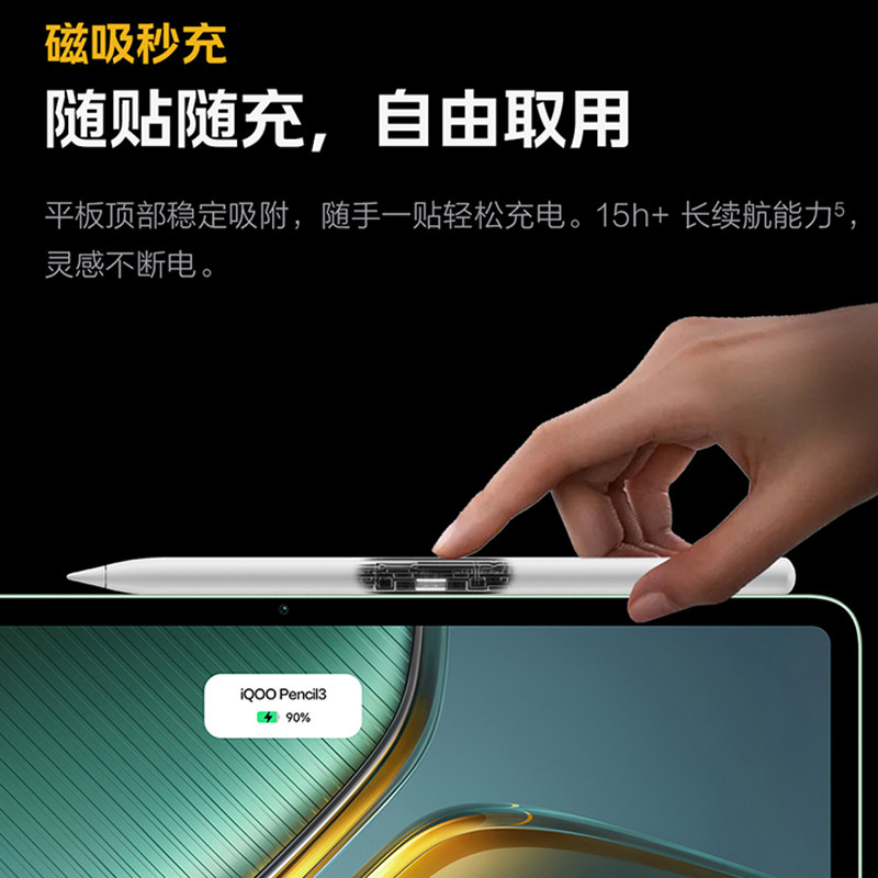 Iqoo Pencil3 Stylus New Product Handwriting Pen Compatible with Iqoo Pad5/Pad3/Pad2 Series Tablets