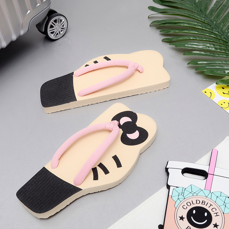 Người dân xã hội Peggy dành cho người lớn dép clip kéo phim hoạt hình flip-flops lợn Pei Qi trái cây Pei Qi rung tùy chỉnh nữ kéo