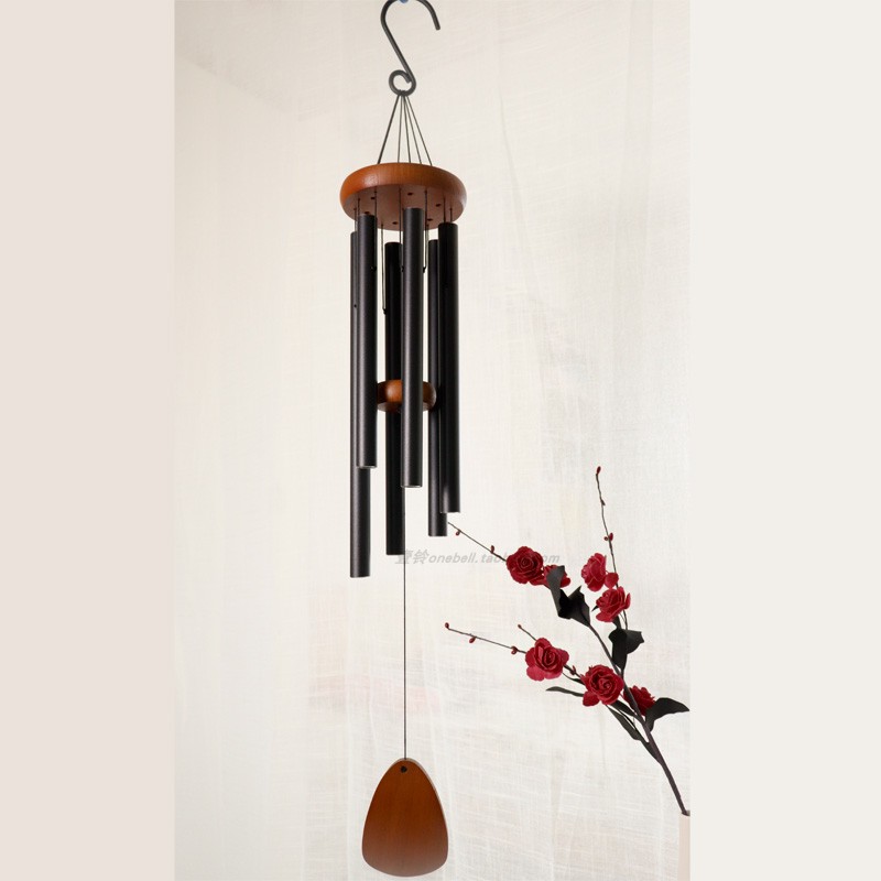High-end modern minimalist Nordic Outdoor Balcony Living Room 6 Tubes Fresh And Nice Music Wind Bells Hanging Accessories Gifts