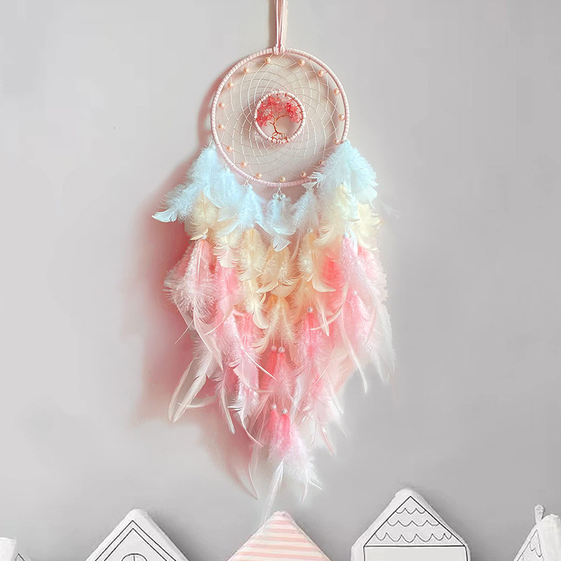 Dreamnet girl's heart tonic dream net hanging decoration handmade wind bells room decoration creative sending classmates Birthday Holiday Gifts-Taobao