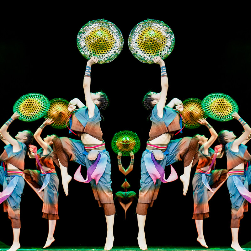 The  Little Lotus to take our field children to perform the girl dance suit props Bamboo Hat Performance Costume