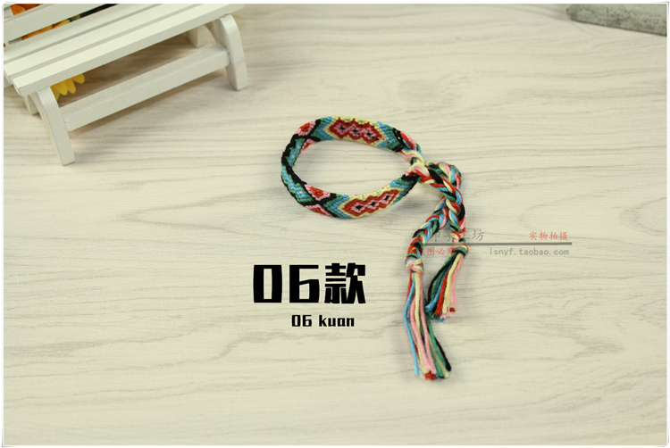 Châu Âu và Châu Mỹ Vòng tay bện boho Lễ hội Thuyền rồng Dây nhiều màu Dây đan tay Tay đàn ông và phụ nữ Cặp đôi Ảnh bãi biển vòng đá phong thủy