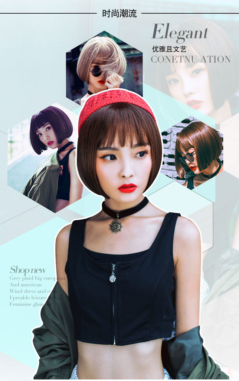 Perruque cheveux raides Court - Ref 2608274 Image 18