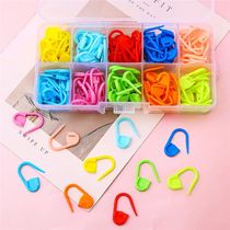 Mix Color Plastic Knitting Tools Locking Stitch Markers Ring