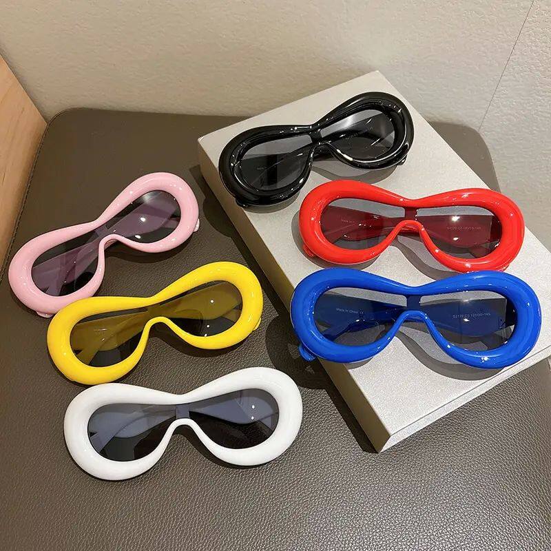New in Oval Sunglasses for Men Women Fashion Retro Brand Des