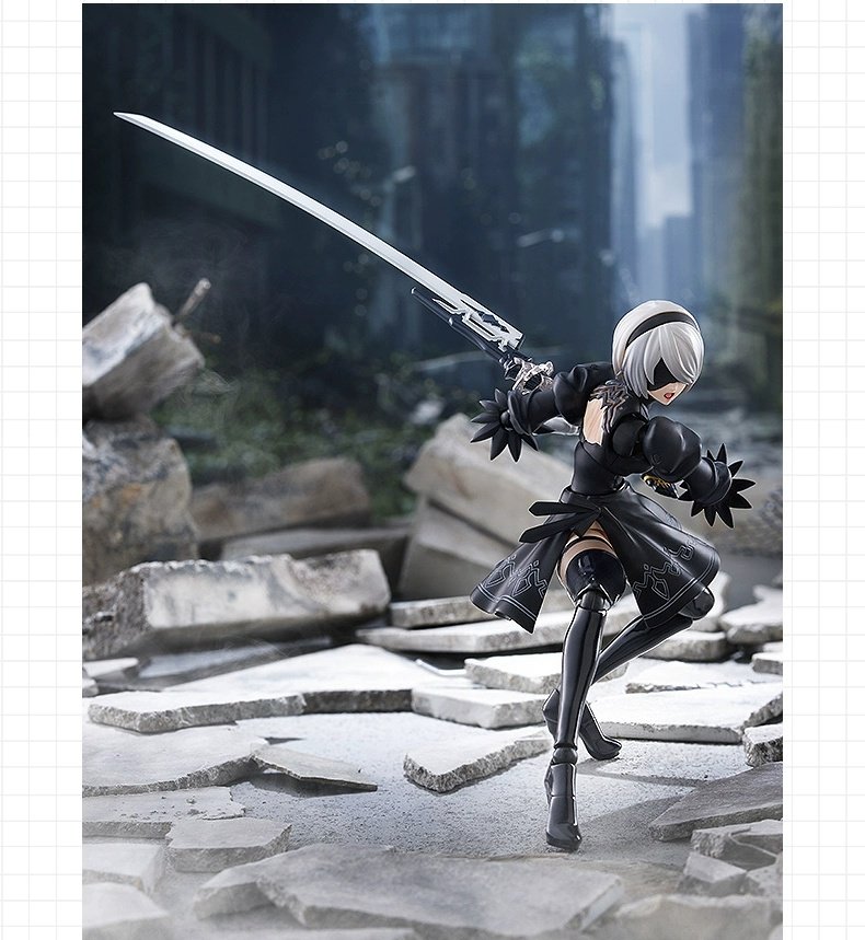 Domestic GSC MF NieR Automata figma 2B A2 Bewegliche Actionfigur Spiel-Merchandise Sammlermodell Geschenk für Anime- und Spiele-Fans – Detail 1