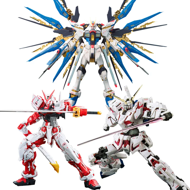 Модель сборки Bandai Gundam RG атакует свободного единорога красного ерета летучая крыса?