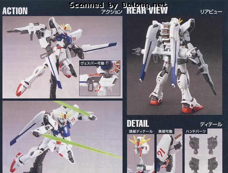 Mô hình Gundam Bandai HGUC 1 144 167 F91 GUNADAM Trắng lắp ráp tại chỗ - Gundam / Mech Model / Robot / Transformers đồ chơi gundam giá rẻ