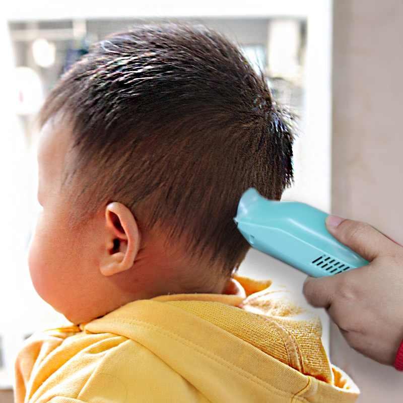 Children's baby hair straightener automatic hair suction baby hair barber mute electric push scissor waterproof charging fader home
