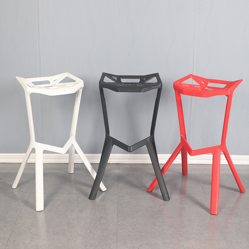 Nordic ins wind bar plastic high bar chair creative coffee chair creative high stool dining iron chair bar table