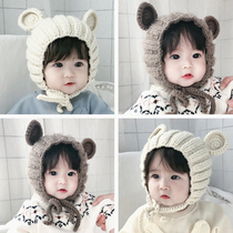 Baby Hat Baby Spring and Autumn Ear Care Ear Warm Girl Boy Knitting Hat Winter Accelerated Children Hat