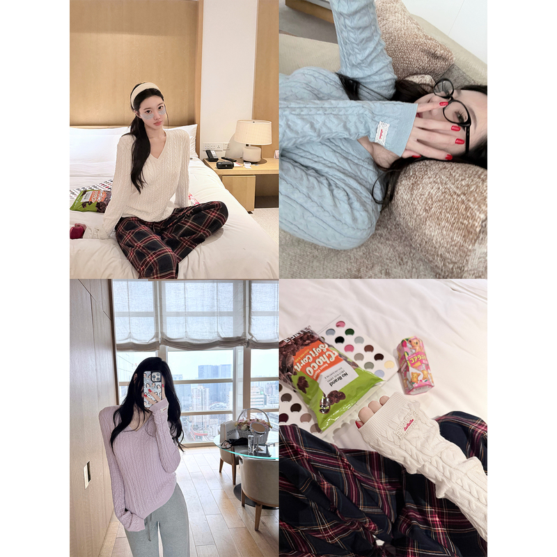 Laareetoo Twist Knit Sweater for Women, Slimming, Autumn/Winter 2026 New Style, Wool Knit Top, Elegant and Versatile