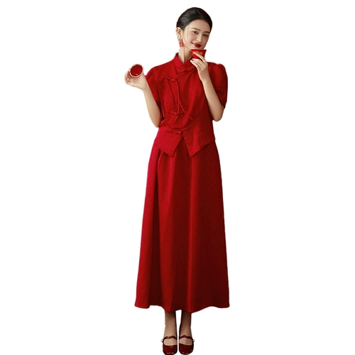 Ципао, вечернее платье, свадебное платье для беременных, китайский стиль