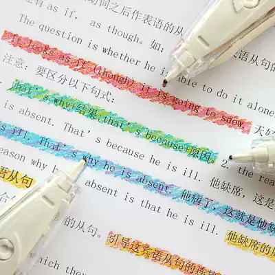 Japan Pulesi PLUS crayon watercolor fluorescent retouching belt correction belt Hand account DIY lace decorative belt