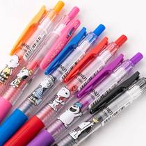 New limited snoopy zebrazebra snoopy limited jjj15 gel pen pen color 0 5mm Black