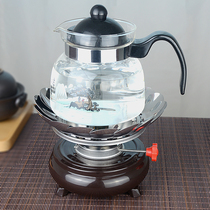 Exquisite alcohol stove Outdoor Kung Fu tea stove Portable windproof tea stove Chaoshan camping alcohol lamp stove kettle set