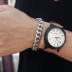 Châu Âu và Hoa Kỳ thương hiệu thủy triều retro vòng đeo tay bằng thép titan nam và nữ hiphop Hàn Quốc cá tính nam mát mẻ vòng tay trang sức hip hop chuỗi đeo tay Vòng đeo tay Clasp