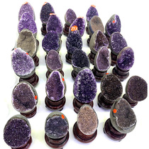 Uruguay Amethyst cluster Brazil natural Amethyst hole Small Amethyst hole money bag Dinosaur egg cornucopia original ornaments