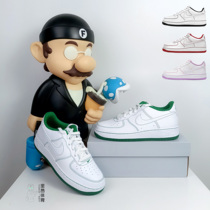 Lyon Sports Nike Air Force 1 AF1 White and Green Stitching Air Force Low Top Sneakers CW1575-103