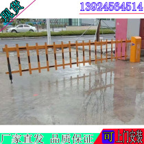 Electronic remote control elevator gate community intelligent recognition license plate fence door octagonal aluminum alloy 6 m telescopic