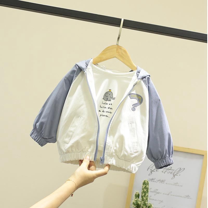 Baby thin coat Light spring and autumn baby children's jacket Children's Foreign school girl boy baseball suit Baby tide suit