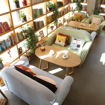Negotiate reception combination Net Red simple leisure fabric coffee Western restaurant milk tea dessert shop double card sofa