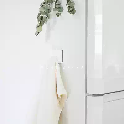 Export Japanese creative Nordic towel hole plug adhesive hook non-hole towel rack wall-mounted dressing room kitchen cloth rack