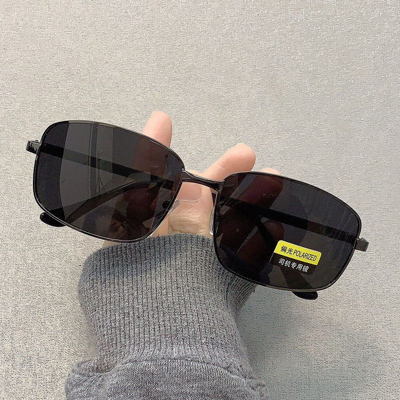 polarized square sunglasses – retro driving & fishing glasses for men & women