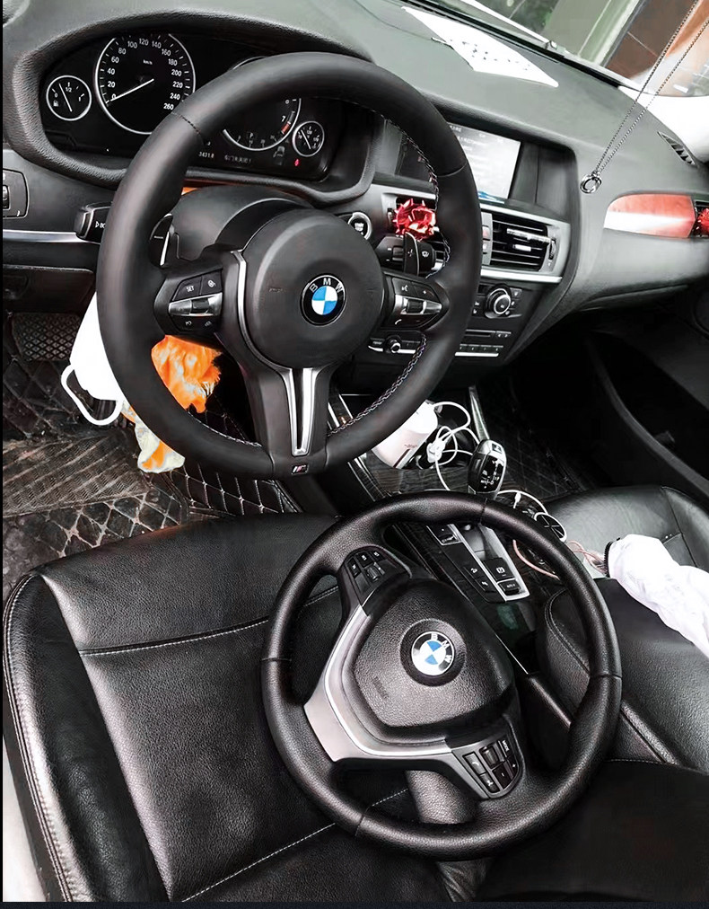 BMW Steering Wheel 5 7 Series Retrofit Carbon Fiber Leather