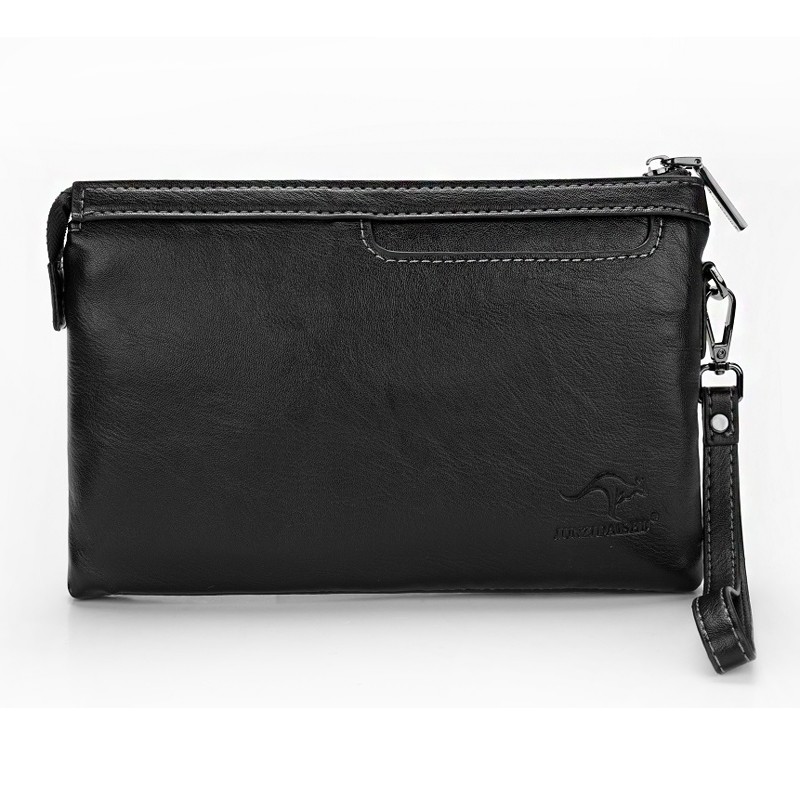 Genuine Leather Texture Packs Men's Handbags Fashion Trendy Hand Grab Bag Hand Grip Bag Business Clip Bag Men's Bag Letter Enveloping