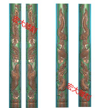 Carved figure relief figure gray scale figure carved stone tombstone figure dragon and phoenix pillar plane curved lotus seat