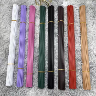 No. 2 glue wrap flower pole handmade iron wire colored flower bar chic bouquet made of material coffee color green white flower rod diy-Taobao