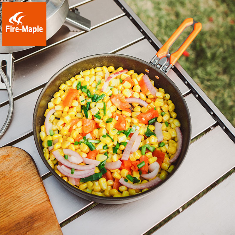 Fire Maple Gold Feast Frying Pan Flat Bottom Nonstick Pan Outdoor Portable Folding Teflon Coated Fried Steak Pan Frying Pan-Taobao