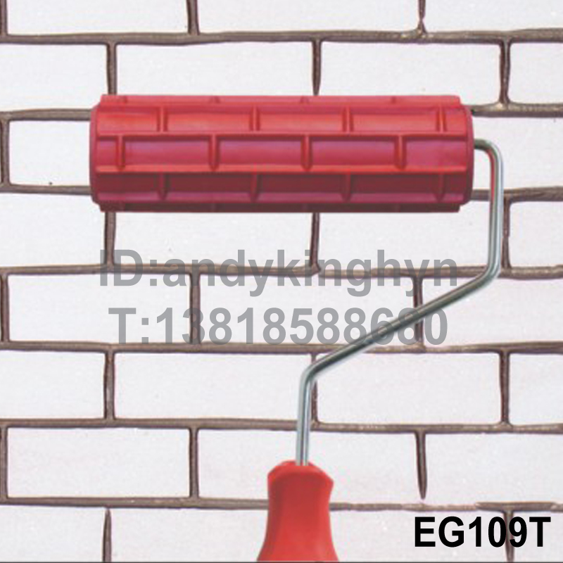 Brick Textured Texture Paint Roller Art Paint Tool Silicon Algae Clay Printed Wood Grain Embossing Paint Wall Art Rolling Brush 109