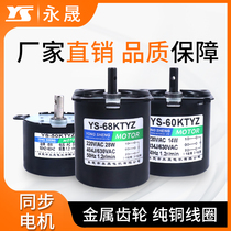 Special price sales permanent magnet synchronous motor 220v small motor 1 turn big moment micro gear slow slow motor