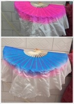 Wind crisp rain memory dance fan Fan Double-sided two-color fan Yangge fan Gradient dance fan