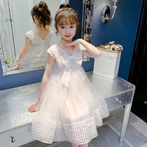 Girls dress for dress and summer clothes 2021 new Korean version Childrens dress foreign air princess dress 3-12 CUHK Sleeveless Skirt