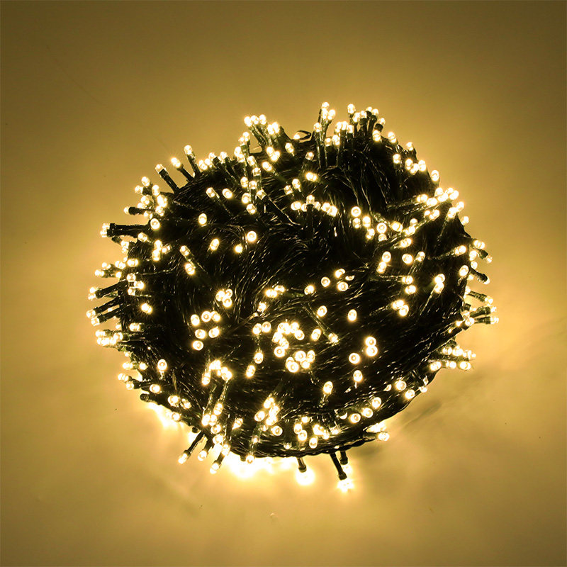 Solar led colored lights flashing lights string starry lights outdoor home garden tree lights pastoral style decorative lights