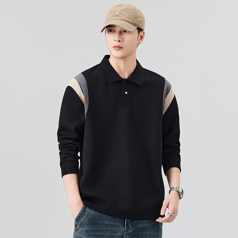 Thick and Stylish! 2026 Spring and Autumn New Arrivals! High-Quality Polo Shirt with a Turn-Down Collar, Long-Sleeved and Loose Fit from a Foreign Trade Company Thick and Stylish! 2026 Spring and Autumn New Arrivals! High-Quality Polo Shirt with a Turn-Down Collar, Long-Sleeved and Loose Fit from a Foreign Trade Company