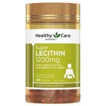 (Australian Direct Mail) Healthy Care Soy Lecithin Capsules Lecthin 1200mg 100 grains
