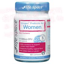 (Australian Direct Mail) Life Space Female Urinary Reproductive Shield Probiotic Capsule UroGenl 60 grains