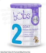 (Australia Direct Mail)Bubs Goat Baby Goat Milk Powder 2-stage 800g Follow On 6 to 12 months