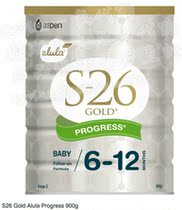 (Australian Direct mail) S26 Gold dress GoldAlula powdered milk 2 paragraphs Progress6 month -1 900g New packaging