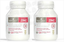 (Australian direct mail) Bio Island Zinc baby tonic zinc chewable tablets 120 small bear zinc flake two bottles