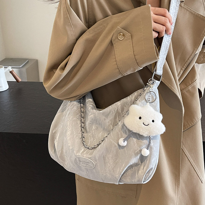 Популярная в этом году женская сумка, новинка 2025 года, высококачественная сумка через плечо, сумка-мессенджер большой емкости, сумка-клецка для поездок на работу