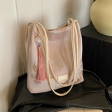 Сумка через плечо, модная универсальная вместительная и большая сумка на одно плечо для отдыха, китайский стиль, городской стиль