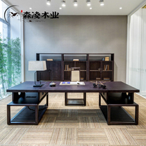 New Chinese solid wood owners office furniture head desk minimalist Hyundai Atmosphere Grand Bandai Presidents desk and chairs