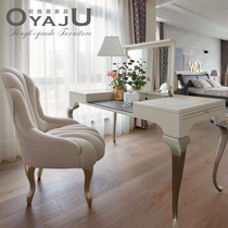 Willstyle Light Lavish American Bedroom Dresser Neoclassical Solid Wood Clamshell Drawer Champagne Cosmetic Table Tennis Red Desk