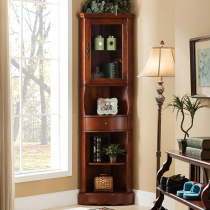 American Solid Wood Corner Cabinet Angle Angle Triangle Cabinet Europa Living Room Side Cabinet