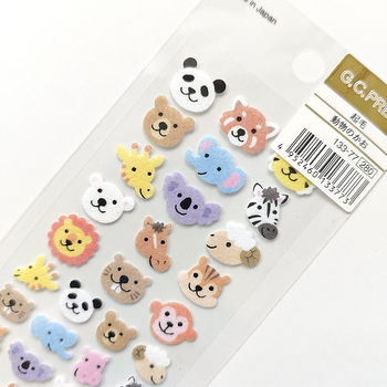 Japanese g.c.press sticker animal smile